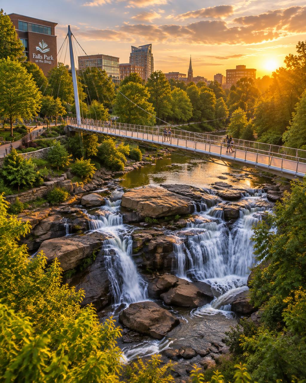 Falls Park in downtown Greenville